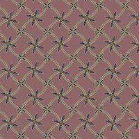 Javenese Flower Pattern. Indonesian Batik ethnic pattern design for background vector