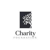 Charity foundation logo design inspiration vector