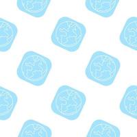 Earth symbol seamless pattern. Planet icon wallpaper. vector