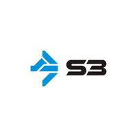 logotipo de letra inicial s3, logotipo de letra inicial sb, logotipo de tecnología, logotipo de automóvil vector