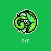 inspiración para el diseño del logotipo de e-sport eye vector