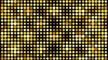 Abstract halftone background with golden tone dots. vector