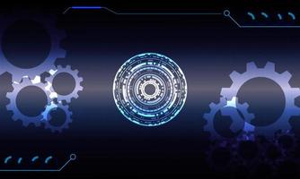 Futuristic abstract technology background . vector tech circle and technology background.