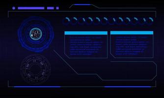 Futuristic abstract technology background . vector tech circle and technology background.