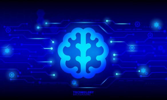 Business innovation technology concept. technology background. neon effect. circuit board concept. Hi-tech digital technology. vector