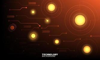 Abstract red Light out technology background Hitech communication concept. vector