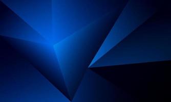 Abstract blue polygon triangles shape pattern background with lighting effect luxury style. Illustration Vector design digital technology concept.