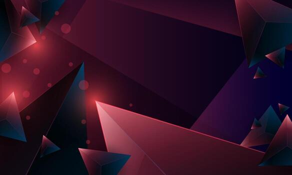 patrón de forma de triángulos de polígono púrpura oscuro abstracto en el fondo. concepto de tecnología digital de diseño vectorial de ilustración. vector