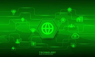 Abstract Light technology concept. technology background. neon effect. circuit board concept. Hi-tech digital technology. vector