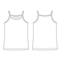 Camiseta sin mangas con dibujo técnico para mujer. ropa interior de camisetas de niña.