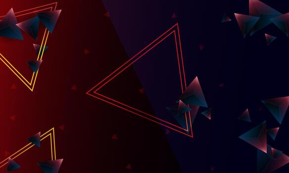 patrón de forma de triángulos de polígono púrpura oscuro abstracto en el fondo. concepto de tecnología digital de diseño vectorial de ilustración. vector