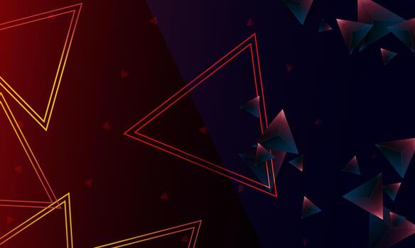 patrón de forma de triángulos de polígono púrpura oscuro abstracto en el fondo. concepto de tecnología digital de diseño vectorial de ilustración. vector