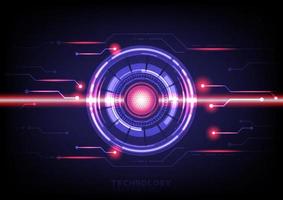 Abstract blue Light out technology background Hitech communication concept. vector