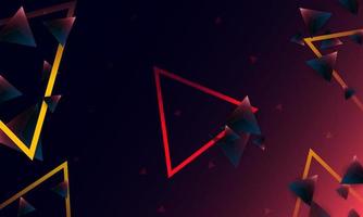 patrón de forma de triángulos de polígono púrpura oscuro abstracto en el fondo. concepto de tecnología digital de diseño vectorial de ilustración. vector