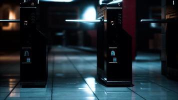 empty metro station during the coronavirus covid-19 pandemic photo