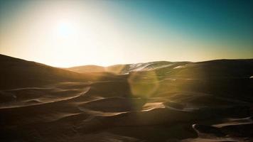 Beautiful sand dunes in the Sahara desert photo