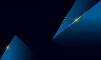 Abstract blue polygon triangles shape pattern background with lighting effect luxury style. Illustration Vector design digital technology concept.