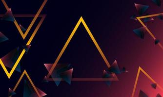 patrón de forma de triángulos de polígono púrpura oscuro abstracto en el fondo. concepto de tecnología digital de diseño vectorial de ilustración. vector