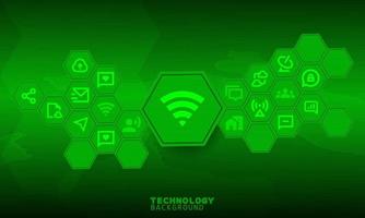 Abstract Light technology concept. technology background. neon effect. circuit board concept. Hi-tech digital technology. vector