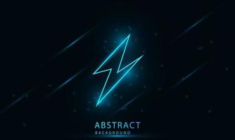 Abstract Light out technology background Hitech communication concept innovation background . Blue light neon , glowing. vector