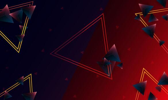 patrón de forma de triángulos de polígono púrpura oscuro abstracto en el fondo. concepto de tecnología digital de diseño vectorial de ilustración. vector