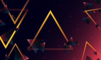 patrón de forma de triángulos de polígono púrpura oscuro abstracto en el fondo. concepto de tecnología digital de diseño vectorial de ilustración. vector