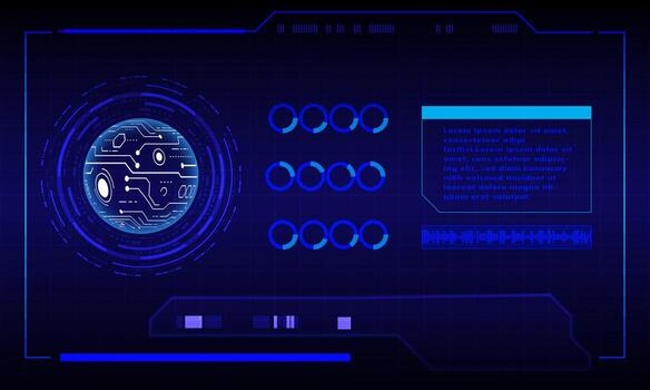 Futuristic abstract technology background . vector tech circle and technology background.