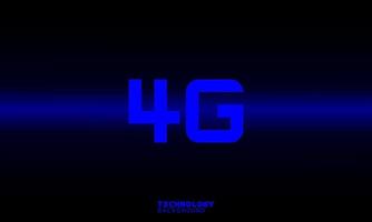 4G of Business innovation technology concept. technology background. neon effect. circuit board concept. Hi-tech digital technology. vector