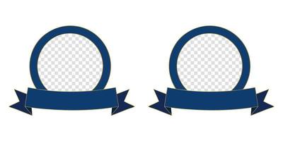 blue circle frame clip art