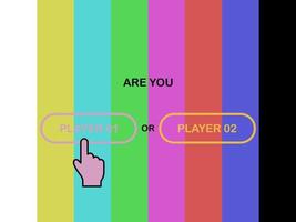 Prevention of digital television background. Player choice in game. Template video game. Vector