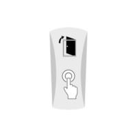 Intercom icon. Push button to open door. Vector