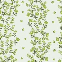 beautiful seamless pattern of flower leaves vector