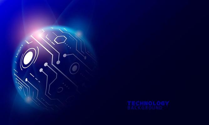Digital global connection network technology background. technology background. neon effect. Hi-tech digital technology.