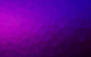 Dark Purple, Pink vector polygon abstract backdrop.