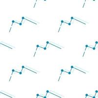 Graph, diagram icon seamless pattern. Finance statistics vector