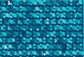 plantilla de vector azul claro con formas de burbujas.