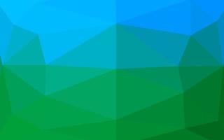 Light Blue, Green vector shining triangular background.