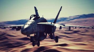 american military plane over the desert photo