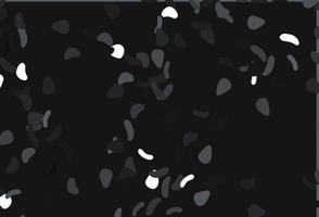 Light Black vector template with memphis shapes.