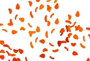 Light Orange vector template with memphis shapes.