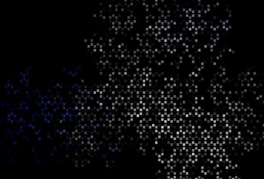 Dark Black vector backdrop with lines, rectangles.