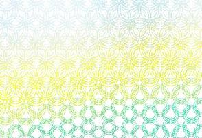 Light green, yellow vector texture with disks.