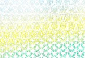 Light green, yellow vector texture with disks.