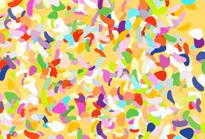 Light Multicolor, Rainbow vector pattern with chaotic shapes.