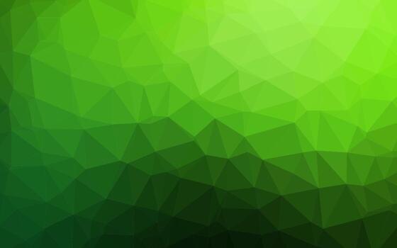 Light Green vector shining triangular pattern.