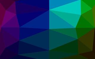 Dark Multicolor, Rainbow vector abstract polygonal cover.