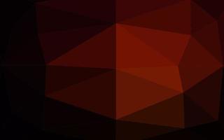 Dark Red vector shining triangular pattern.