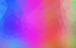 Light Multicolor, Rainbow vector triangle mosaic cover.