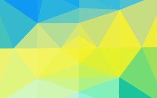 Light Blue, Yellow vector abstract mosaic pattern.