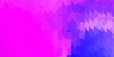 Light purple, pink vector gradient polygon texture.